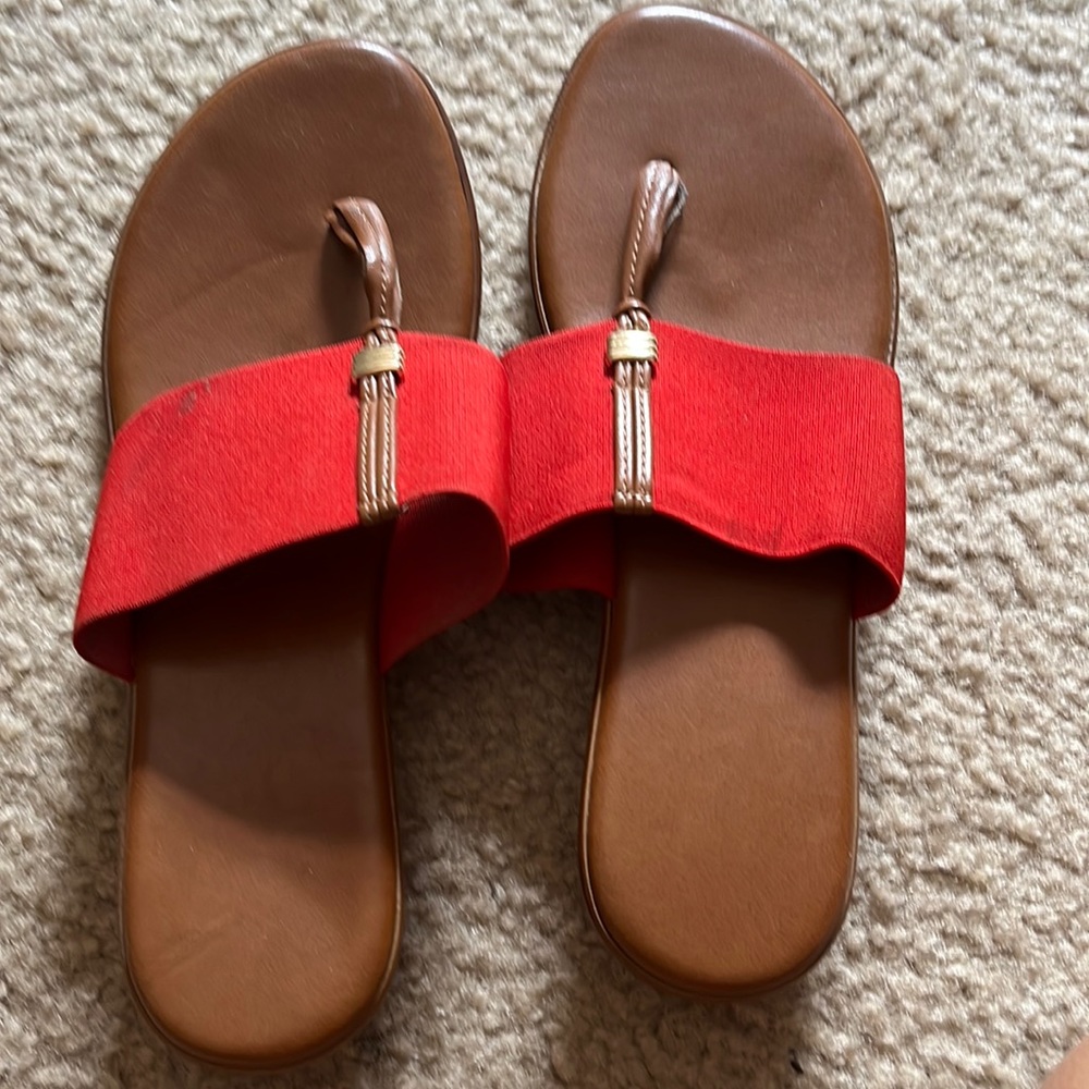 Size 9.5 sandals in red
